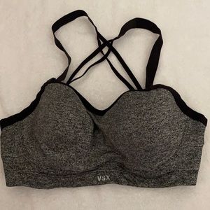 Victoria’s Secret VSX Sport Gray/Black Sports Bra